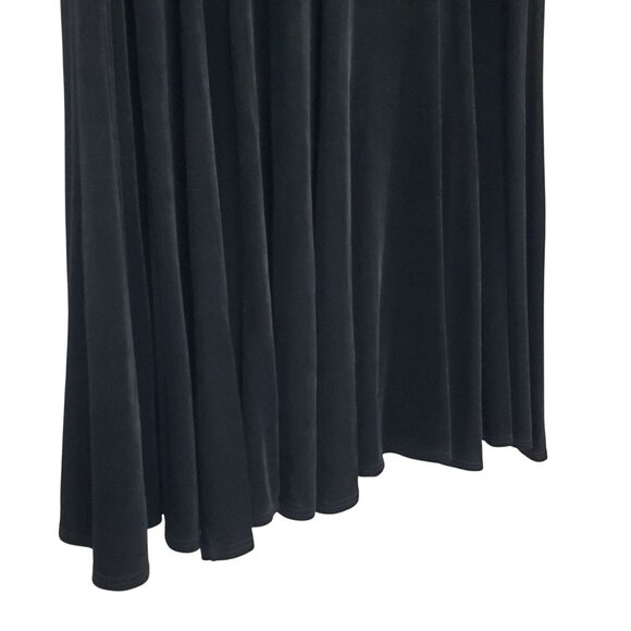 Chicos Travelers 3 Sz XL Skirt Slinky Stretch Full Flared Multi Panel Midi Long - Picture 9 of 9